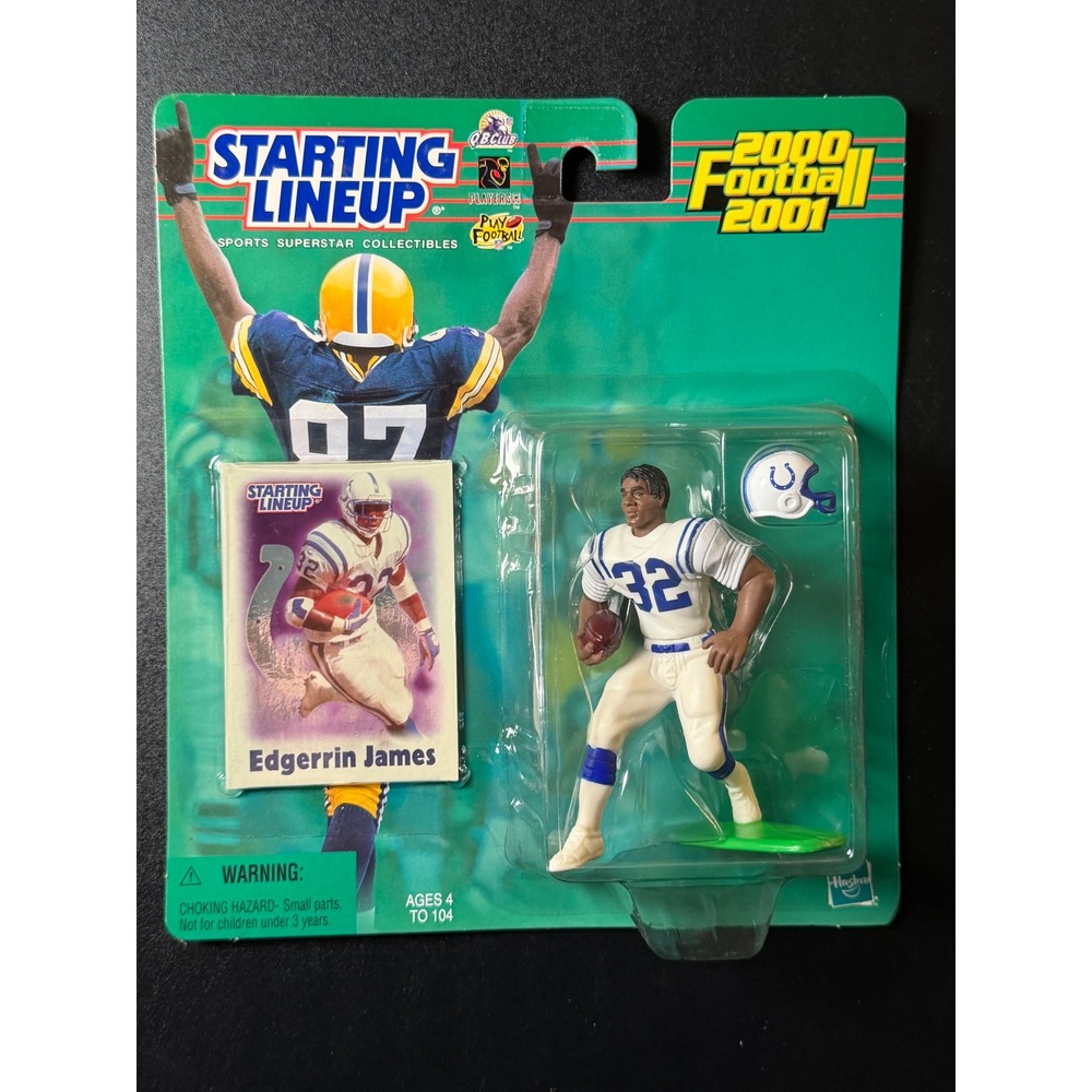 Starting Lineup 2000 Football 2001 Edgerrin James Indianapolis Colts Figure NEW